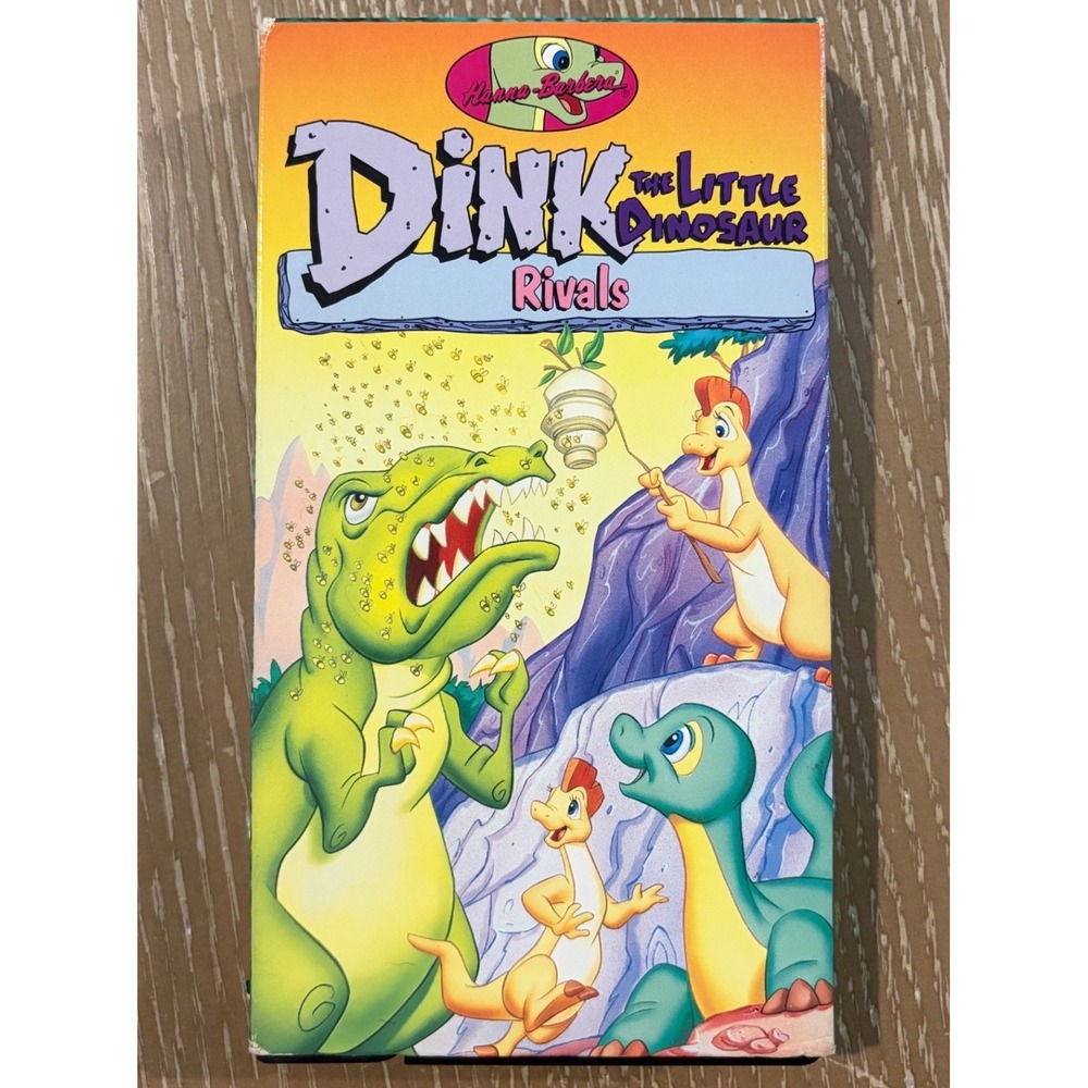 Dink the Little Dinosaur Rivals VHS Hanna-Barbera Turner Home Video 1994 Vintage